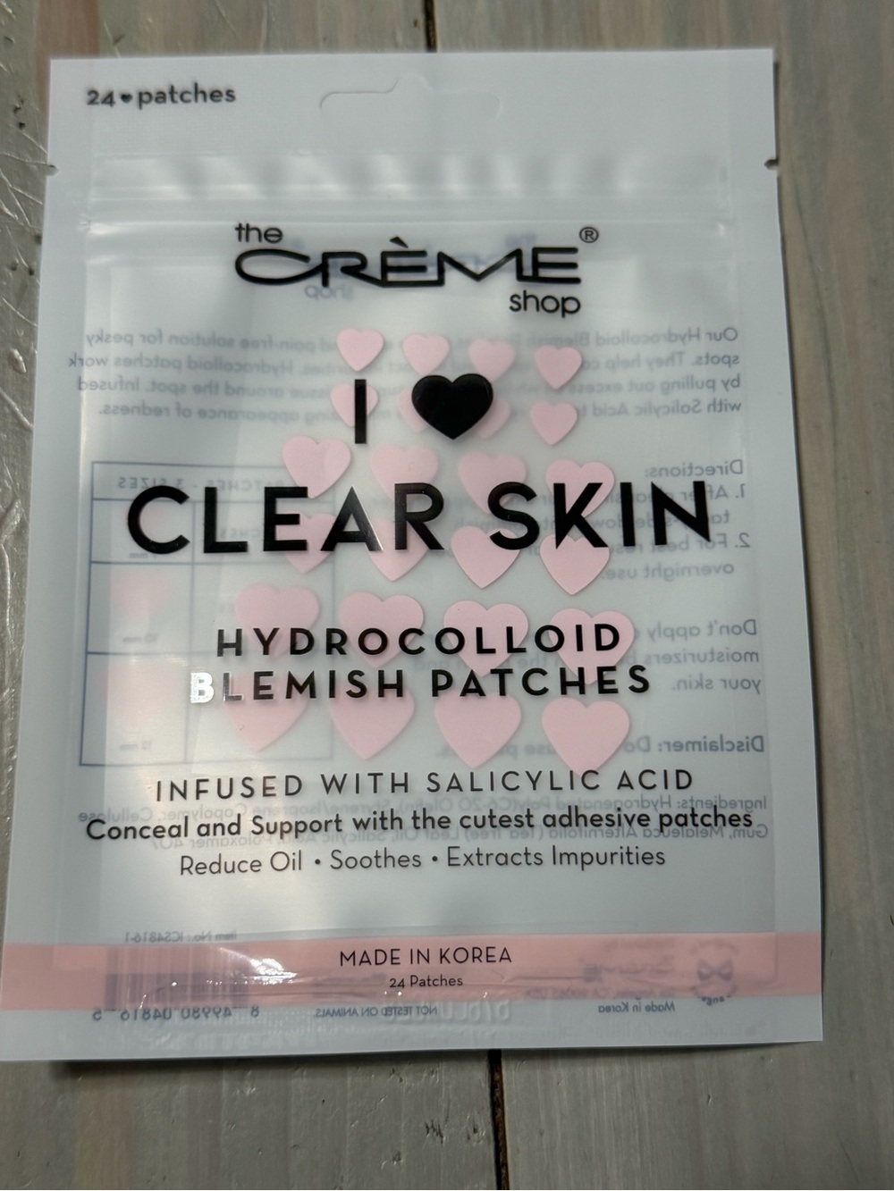 The Crème Shop Clear Skin Hydrocolloid Blemish Patches — Pink